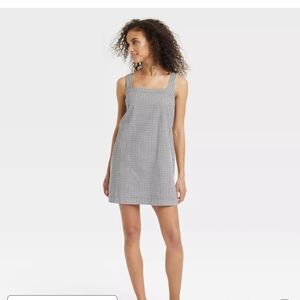 a new day Black and White Gingham Mini Dress